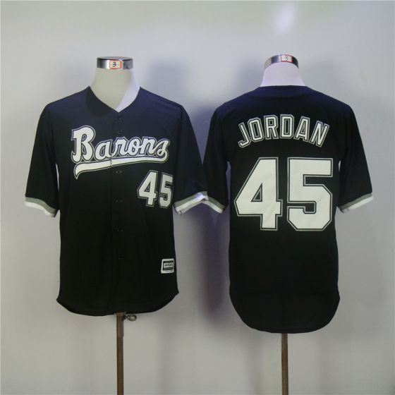 Men Chicago White Sox 45 Jordan Black MLB Jerseys